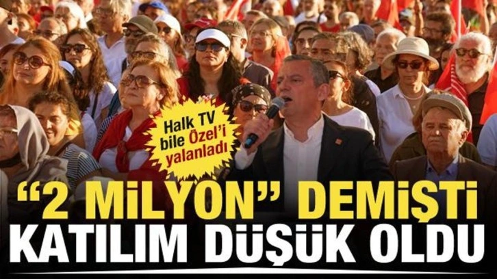 Özgür Özel'in '2 milyon' dediği İzmir mitingine 70 bin kişi katılmış