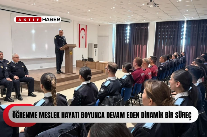  PGM Adalıer, Polis Okulu&rsquo;nda temel eğitim g&ouml;ren &ouml;ğrencilere hitap etti