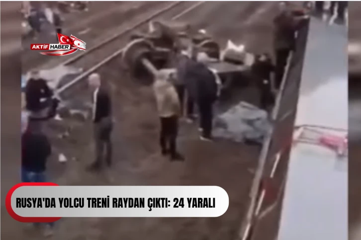 Rusya'da yolcu treni raydan &ccedil;ıktı: 24 yaralı