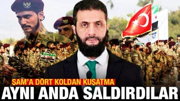 Şam'a dört koldan kuşatma: Aynı anda saldırdılar