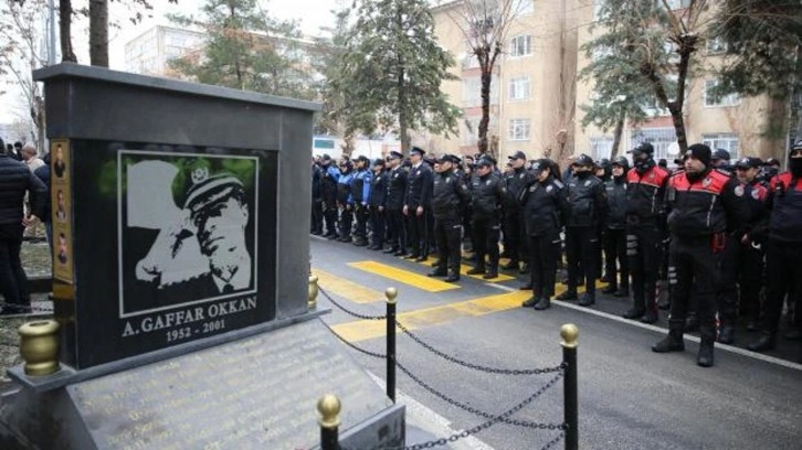 Şehit edilen Gaffar Okkan ve 5 polis memuru t&ouml;renle anıldı