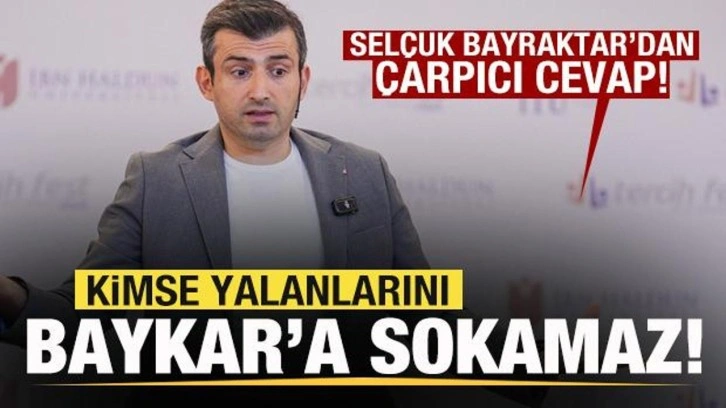 Selçuk Bayraktar'dan çarpıcı cevap: Kimse yalanlarını Baykar'a sokamaz