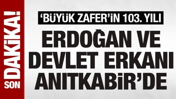 SON DAKİKA: 'Büyük zafer'in 103. yılı: Erdoğan, Anıtkabir Özel Defteri'ni imzaladı