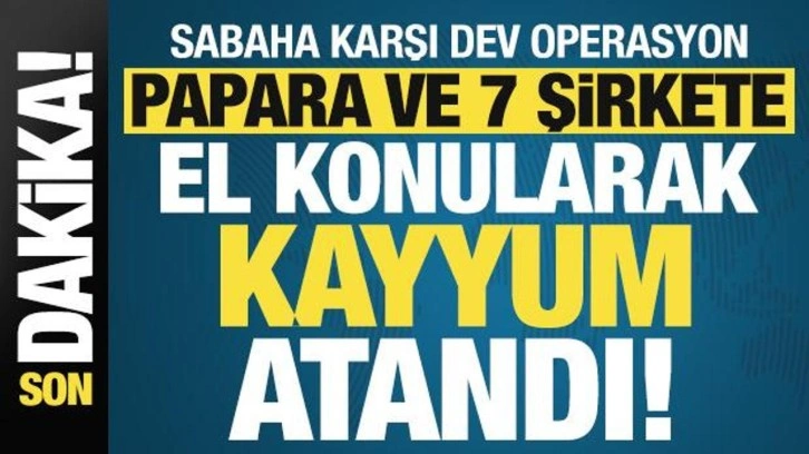 Son dakika haberi: Sabaha karşı dev operasyon! Papara dahil 8 şirkete kayyum atandı...