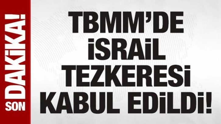 Son dakika: İsrail'in Suriye'ye yönelik saldırılarını kınayan tezkere TBMM'den geçti