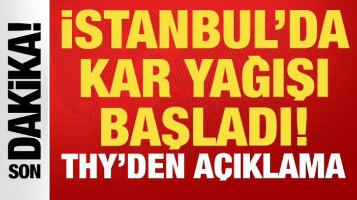 Son dakika: İstanbul'da milyonların beklediği kar yağışı başladı!