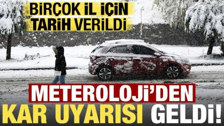 Son dakika: Ve Meteoroloji'den kar uyarısı geldi! 8 il için tarih verildi...