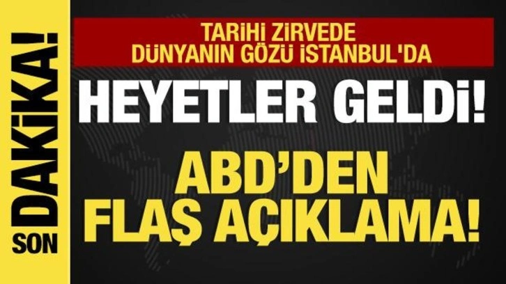 Son dakika... Rus heyeti İstanbul'da! Rubio'dan flaş açıklama!