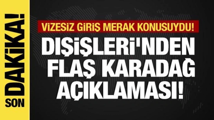 Son dakika...Karadağ'a T&uuml;rk vatandaşlarına vizesiz giriş yeniden başlıyor