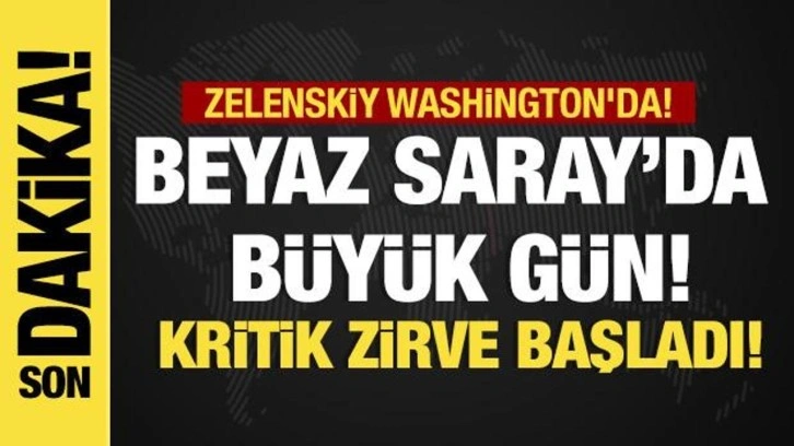Son dakika...Kritik zirve başladı! Zelenskiy Washington'da!