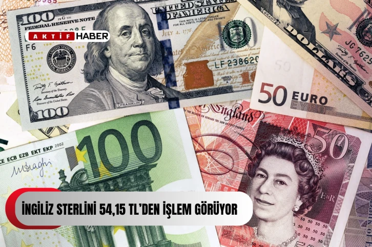 Sterlin 54,15 TL, euro 47,20 TL, dolar 40,75 TL’den işlem görüyor