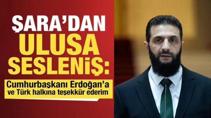 Suriye Cumhurbaşkanı Şara, ulusa sesleniş konuşması yaptı