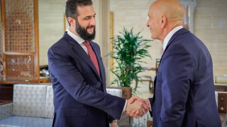 Suriye Devlet Başkanı eş-Şara, Tom Barrack'ı kabul etti