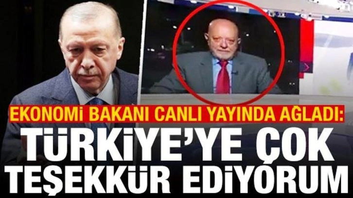 Suriyeli Bakan, canlı yayında gözyaşlarını tutamadı: Türkiye'ye teşekkür ederim