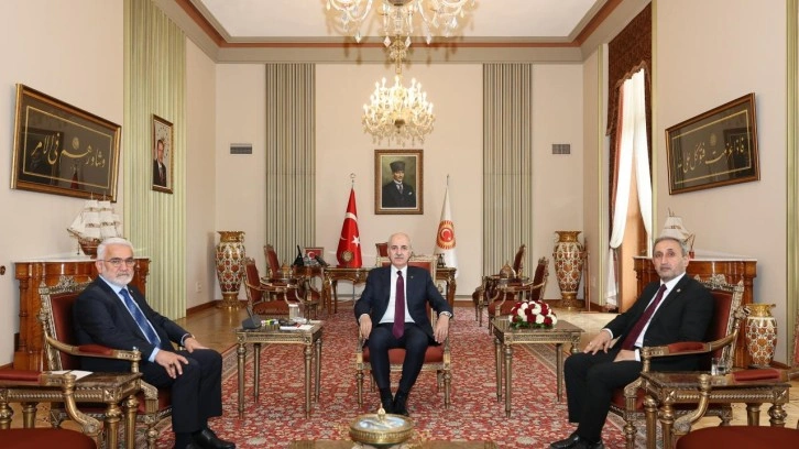 TBMM Başkanı Kurtulmuş, HÜDA PAR Genel Başkanı Yapıcıoğlu'nu kabul etti