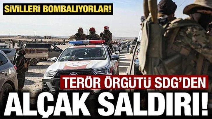 Ter&ouml;r &ouml;rg&uuml;t&uuml; YPG/SDG'den al&ccedil;ak saldırı: Sivilleri bombalıyorlar!