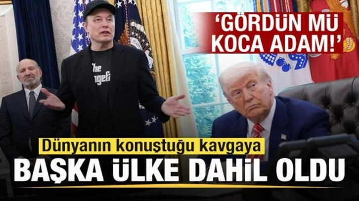 Trump-Elon Musk kavgasına başka ülke dahil oldu: Gördün mü koca adam...