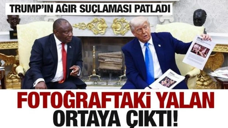 Trump fotoğrafları göstermişti! Hepsi yalan çıktı...Gerçek bambaşka