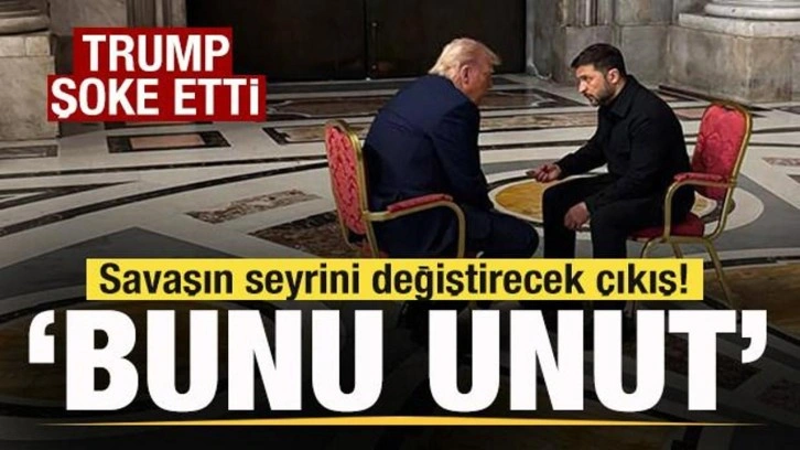 Trump şoke etti! Savaşın seyrini değiştirecek son dakika açıklaması