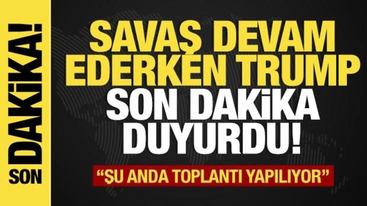 Trump'tan son dakika İran-İsrail savaşı açıklaması: Görüşme yapılıyor... Barış olacak!