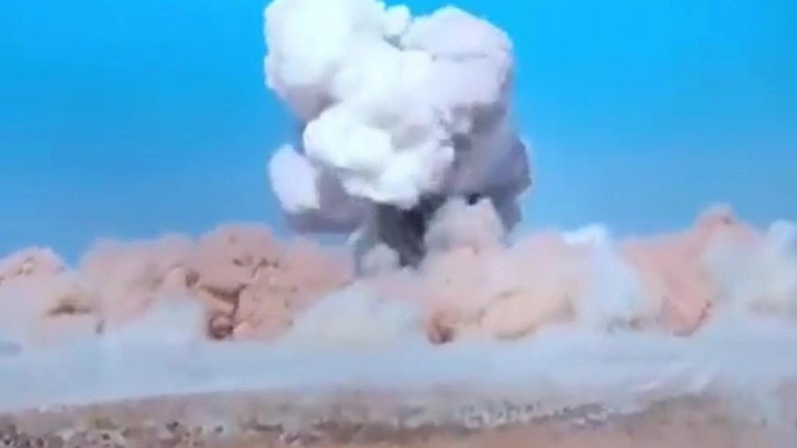 Türkiye, GAZAP bombasını ilk kez tanıttı! Atom bombasını anımsatan patlama