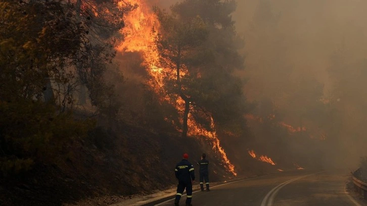 Yunanistan'da yangın çıkardığı belirlenen bir kişi gözaltına alındı