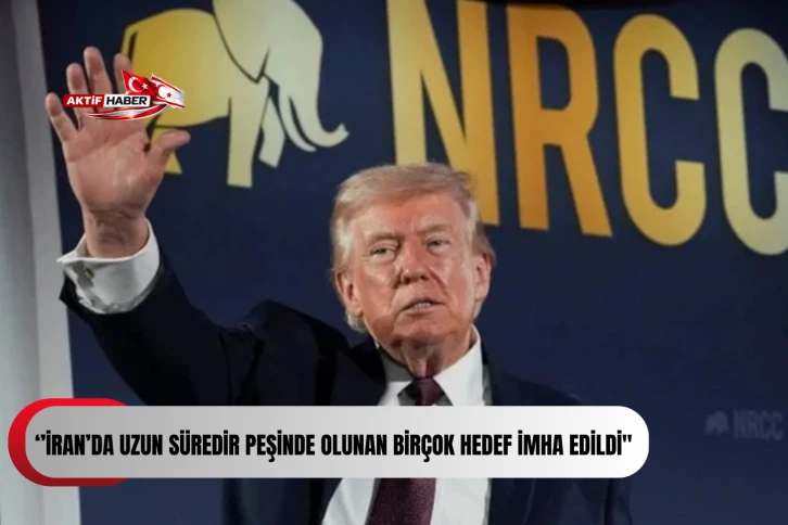 ABD Başkanı Trump: "İran&rsquo;da uzun s&uuml;redir peşinde olunan bir&ccedil;ok hedef imha edildi"