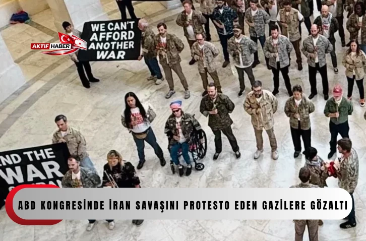  ABD Kongresinde İran savaşını protesto eden gazilere g&ouml;zaltı...