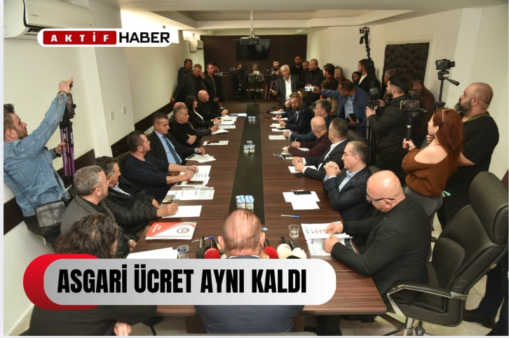 Asgari ücret aynı kaldı...