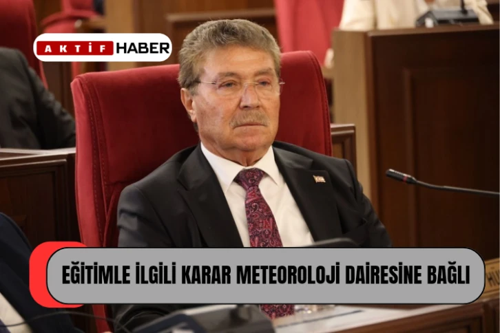 Başbakan Ünal Üstel: "Hava Koşullarını Yakından Takip Ediyoruz"