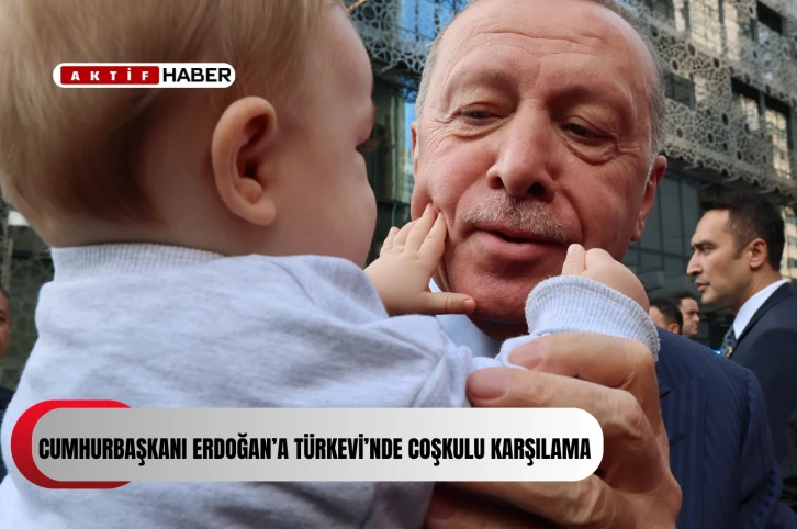 Cumhurbaşkanı Erdoğan’a Türkevi’nde coşkulu karşılama