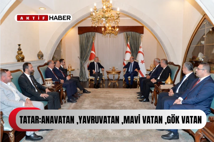 Cumhurbaşkanı Ersin Tatar, Hatay’dan gelen belediye başkanlarını kabul etti