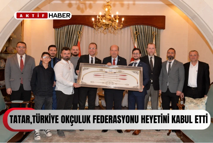 Cumhurbaşkanı Tatar, Türkiye Geleneksel Türk Okçuluk Federasyonu heyetini kabul etti
