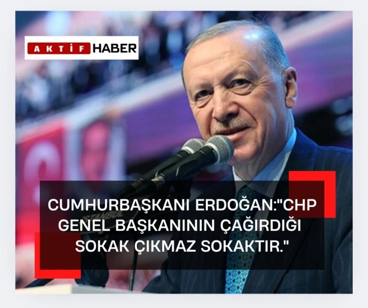 Erdoğan:“Türkiye sokakta bulunmuş bir ülke değildir, sokak terörüne de teslim edilmeyecektir"