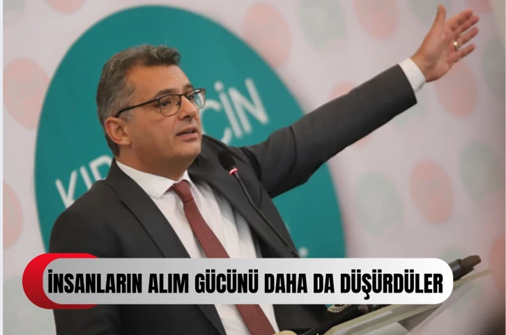 Erhürman'dan hükümete eleştiri: “Bitmiş yapıya ‘bitti’ diyecek iradeye bile sahip değiller”