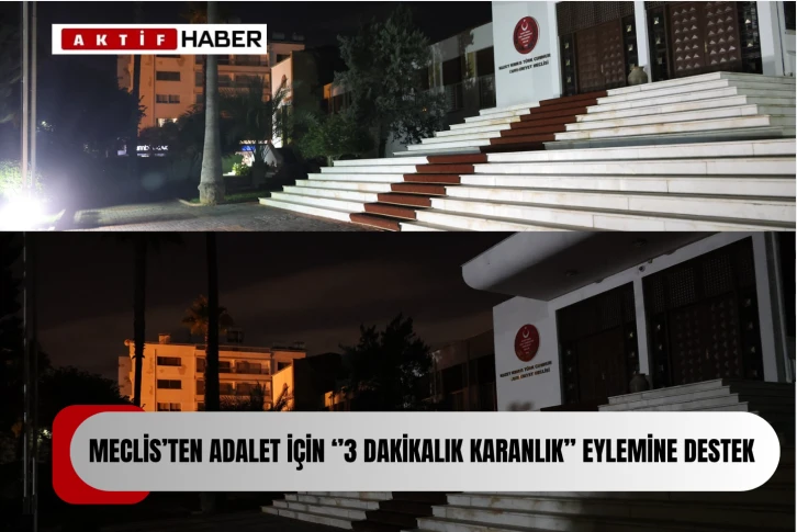 Meclis'ten "Adalet için 3 dakikalık karanlık" eylemine destek…