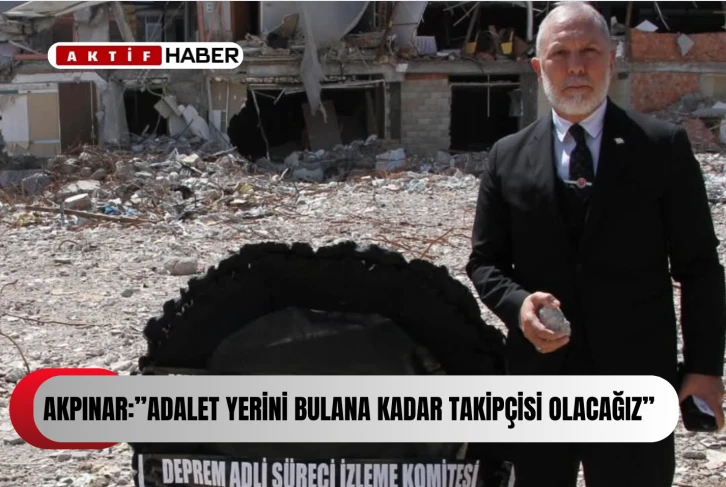 AKPINAR:''Adıyaman’da Şehit Şampiyon Meleklerimizin Aileleriyle Birlikte Adalet Mücadelesindeyiz!''