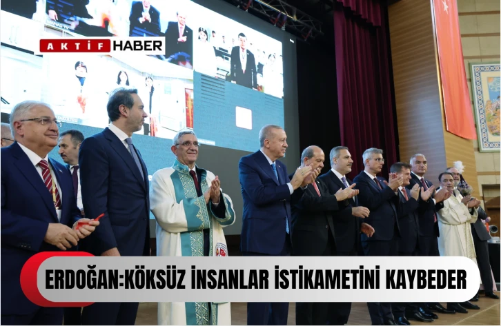 "Esas mesele en büyük miras olan insana, bireye, gence, çocuğa yatırım yapmaktır.''