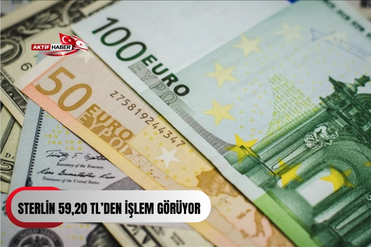 Sterlin 59,20 TL, dolar 44,70 TL, euro 51,55 TL&rsquo;den işlem g&ouml;r&uuml;yor