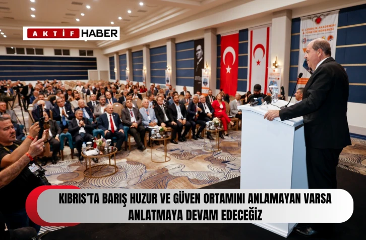 Tatar: “Kıbrıs’ta iki devletin iş birliğine dayalı bir çözüm modeli ile doğru yoldayız”