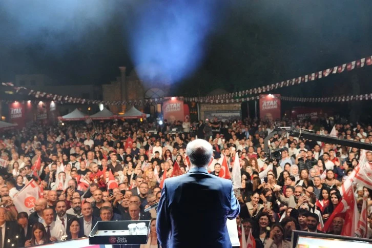 Tatar Mağusa mitinginde konuştu: “Halkımız yalan tufanına inanmaz”