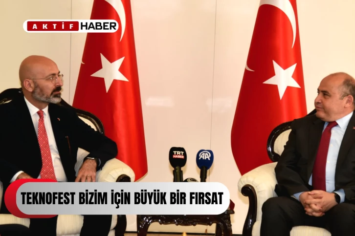 TC Lefkoşa Büyükelçisi Başçeri, TEKNOFEST KKTC'ye katılan Türkiye Maarif Vakfı heyetini kabul etti
