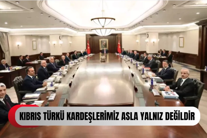 Türkiye Cumhurbaşkanlığı Kabinesi üyeleri KKTC'nin kuruluşunun 41. yılını kutladı