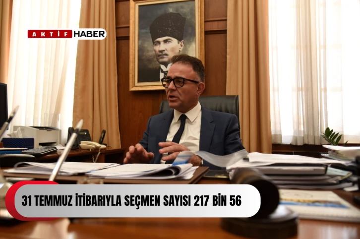 YSK Başkanı Özerdağ: “31 Temmuz itibarıyla seçmen sayısı 217 bin 56