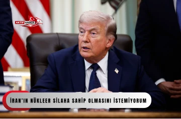ABD Başkanı Donald Trump, İran'a y&ouml;nelik ablukaya ilişkin, "Ablukayı s&uuml;rd&uuml;rmemi istemiyorlar. Ben de ablukayı kaldırmak istemiyorum, &ccedil;&uuml;nk&uuml; onların n&uuml;kleer silaha sahip olmasını istemiyorum" dedi.