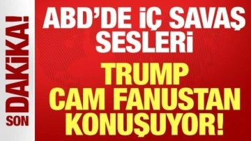 ABD'de iç savaş sesleri: Trump kurşun geçirmez cam fanustan konuşuyor...