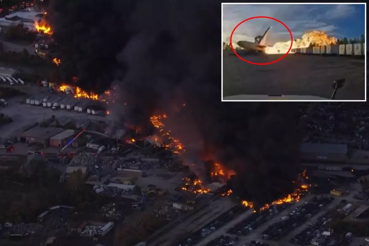 ABD'de Kargo Uçağı Düştü: 7 Ölü, 11 Yaralı