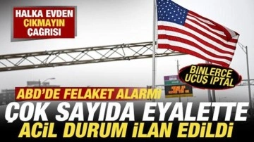 ABD'de 'tarihi' felaket! Acil durum ilan edildi! 190 milyon kişi risk altında