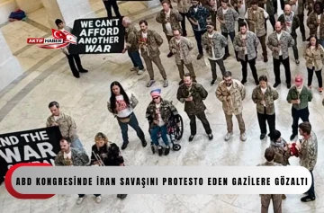 ABD Kongresinde İran savaşını protesto eden gazilere g&ouml;zaltı...