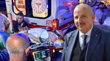 AK Partili Başkan trafik kazası geçirdi! Aracı takla attı